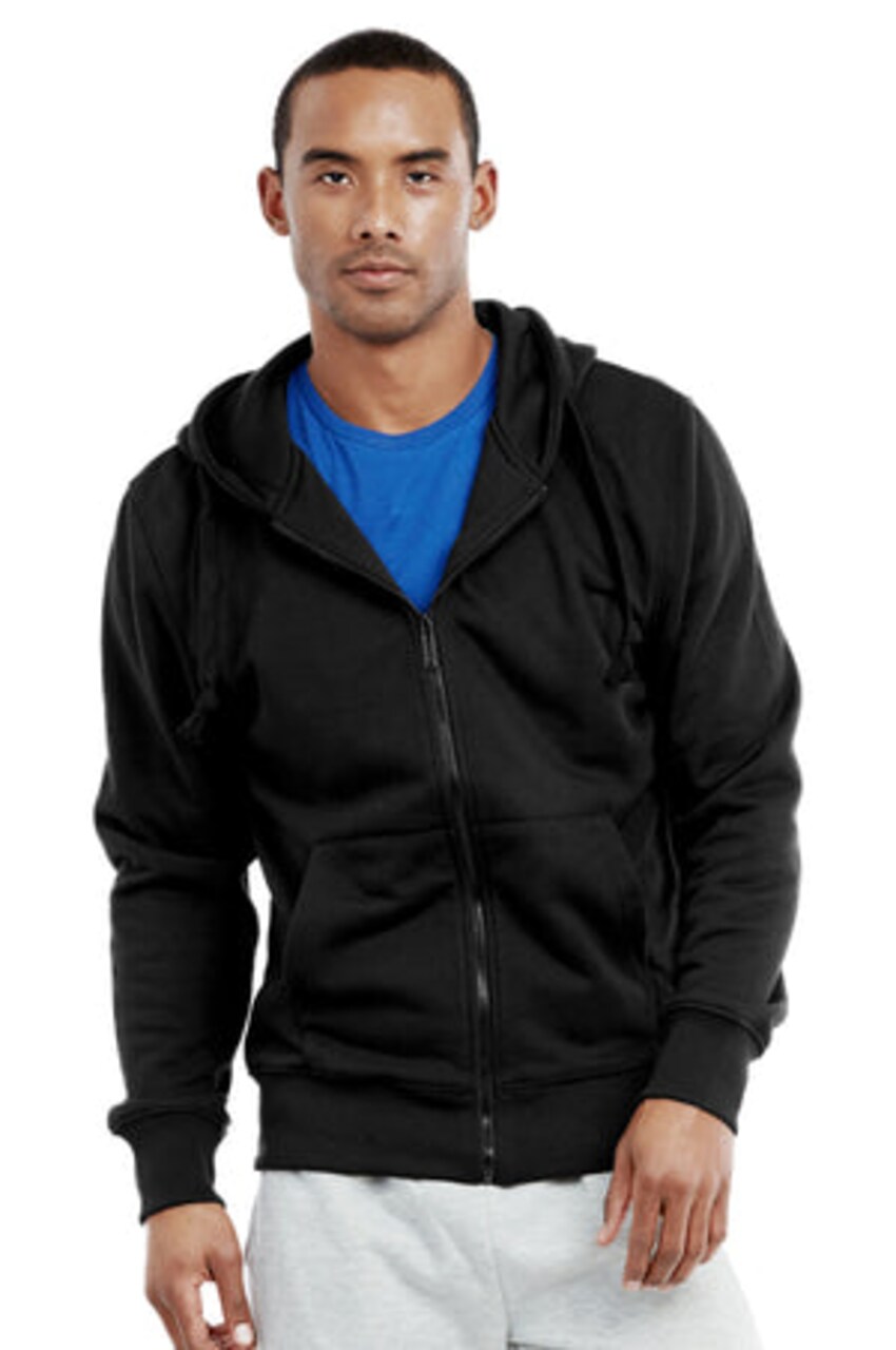 Men's Heavyweight Long Sleeve Fleece Zipper Hoodie Jacket Warmth